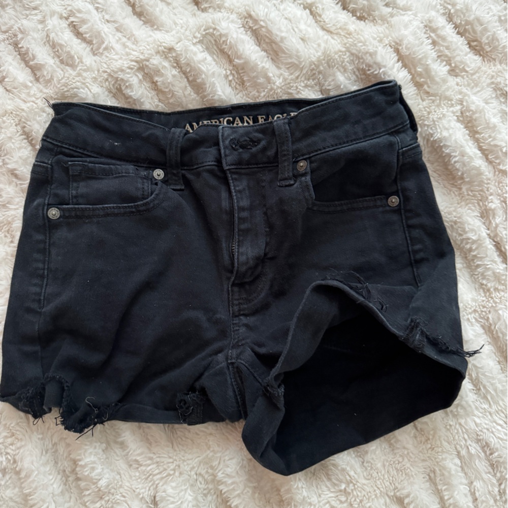 American Eagle Outfitters Black Denim Shorts